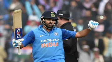 Rohit, Rayudu tons power India to 377 against West Indies