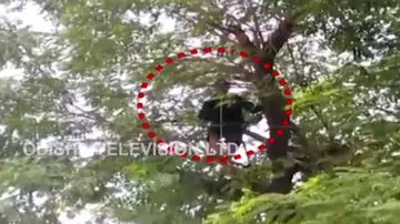 WATCH: Man Attempts Suicide In Rourkela, Rescued By Fire-fighters