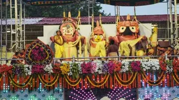 Sans Devotees, Snana Purnima Rituals Of Holy Trinity Underway In Puri