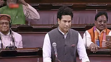 Tendulkar fails to make maiden speech amid uproar