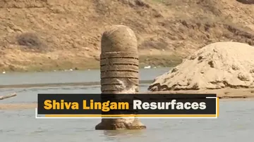 Ancient Shiva Lingam Emerges From Baitarini River In Odisha