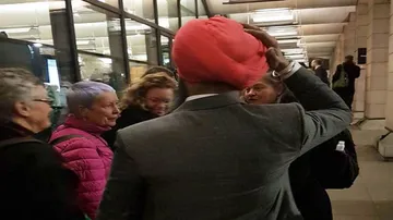Indian Sikh's turban ripped outside UK parliament in 'racist' attack