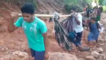 Cots, slings still only option to shift patients to hospital in Koraput