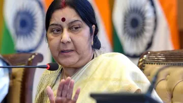 Scare as Sushma Swaraj's plane goes 'missing' for 14 minutes