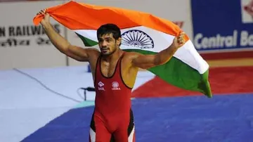 Sushil bags gold at Commonwealth wrestling
