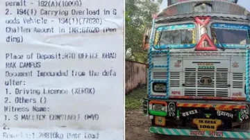 MV Act: Truck Driver Penalised Over Rs 87K For Overloading, Lack Of Permit