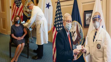 US Lawmakers Nancy Pelosi, Mitch McConnell Get Covid-19 Vaccine