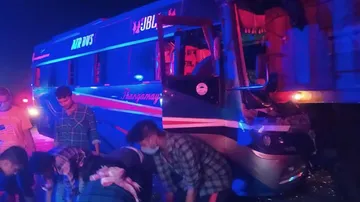 Bus Ferrying Odia Migrants From Tamil Nadu Meets With Accident In Cuttack