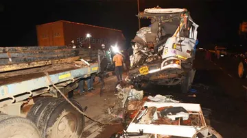 Bhubaneswar Road Mishap: Trapped Driver Rescued After 2-Hour-Long Operation