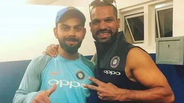 IPL 2021 Mood: Virat Kohli Grooves to Garba, Shikhar Dhawan Rocks Bhangra With Yuzi Chahal's Wife #Watch