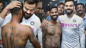 Kohli meets special fan in Vizag