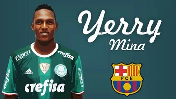 Barcelona's target Mina won't leave Palmeiras until 2018
