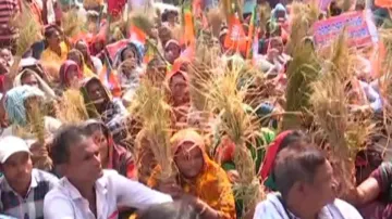 Looming drought: Farmers take to streets in Odisha's Ganjam