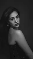 Disha Patani Stuns in Sultry Black Corset Gown, Channelling Vintage Femme Fatale Glamour