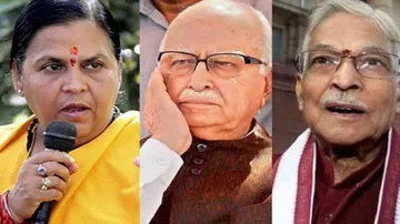 Advani, Bharti, Joshi to stand trial in Ayodhya case