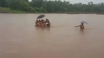 Another Pregnant Woman Crosses River On Relatives' Shoulders In Odisha