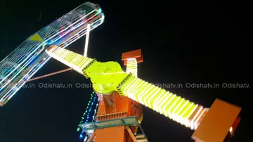 Hydraulic ‘Ranger’ takes visitors on a joy ride at Bali Jatra