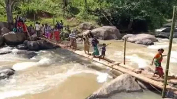 Govt Apathy! Villagers Build Bridge On Own In Odisha