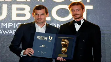 Iker Casillas wins prestigious Golden Foot award