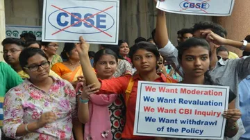 Protests over CBSE results escalate as officials arrive