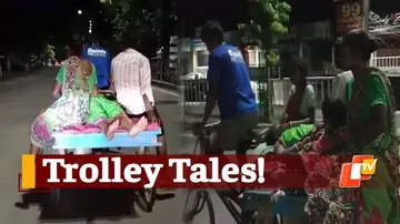 Odisha: Critical Patient Carried On Trolley After Ambulance Fails To Reach Home In Bhadrak