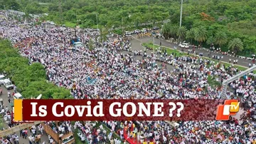 WATCH: Defying Covid Norms, Thousands Gather To Protest Naming Of Navi Mumbai Airport