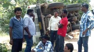 Body remains unrecovered two days post accident