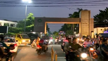 Bhubaneswar KIIT University allegedly obstructs road to NIFT