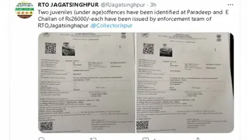 MV Act Violation: Two Minor Riders Fined Rs 52,000 In Jagatsinghpur