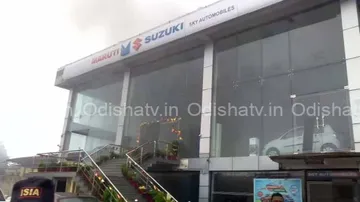 Massive fire engulfs Maruti showroom in Cuttack
