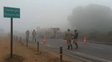 Gas Tanker Overturns On NH-16 In Ganjam, Traffic Disrupted