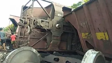 Coal-Laden Goods Train Derails In Bhadrak