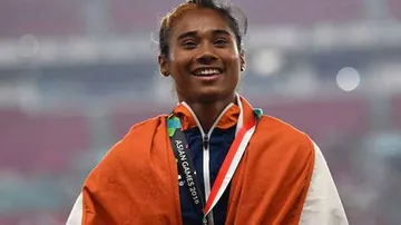 Hima Das sprints to 400m gold, 5th this month