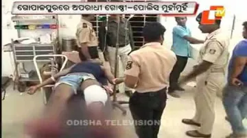 Criminal injured in police encounter