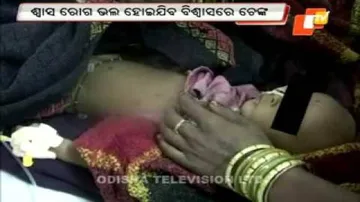 8-month old infant branded with hot iron