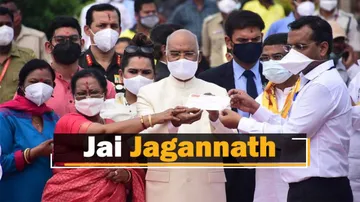 President Ram Nath Kovind & First Lady Visit Puri Srimandir