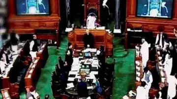 LS adjourned for the day amid opposition protests