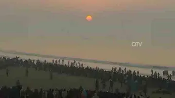 Lakhs of devotees take holy dip at Chandrabhaga beach on 'Magha Saptami'