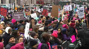 Thousands march across US to protest against Trump