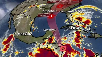 Hurricane Nate strengthens over Gulf of Mexico