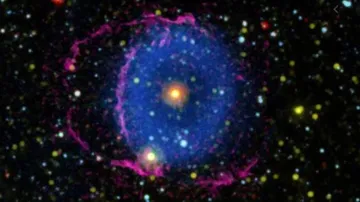 Blue Ring Nebula Mystery Solved After 16 Years