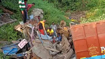 2 Killed As Truck Falls Into 50-Ft Deep Gorge In Mayurbhanj
