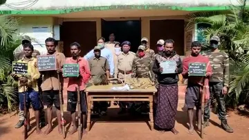 5 Poachers Arrested From Kapilash Forest Range; Deer Antlers & Pangolin Scales Seized