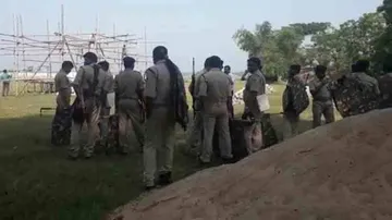 Jagatsinghpur administration dismantles Dama's stage set for 'Ravana Podi Utsav'