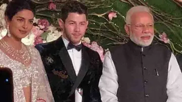 Modi attends Priyanka-Nick's Delhi reception