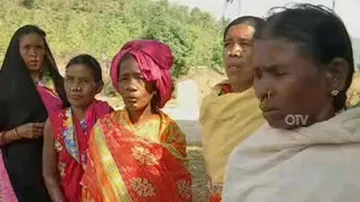 Displaced families stage protest at Telengiri irrigation project site
