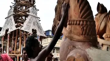 Chariots get ready to roll in Puri