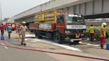 CNG cylinder leak triggers panic in Puri