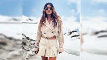 Nia Sharma does an uphill task, see pics