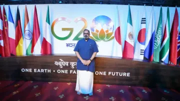 Union MoS Rajeev Chandrasekhar At G20 Meet In Bhubaneswar